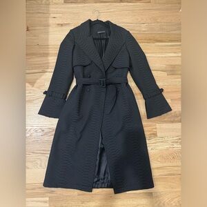 romyda keth— custom tailored “snake-pattern” trench coat
